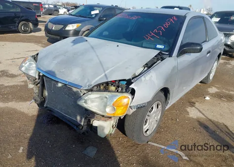 2001 Honda Civic Lx z USA, uszkodzony, nr VIN 1HGEM22521L079963